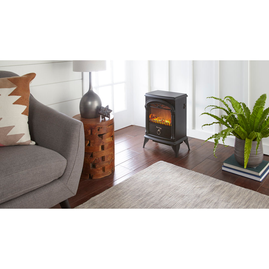 Hamilton Electric Stove e-Flame USA Finish: Matte Black
