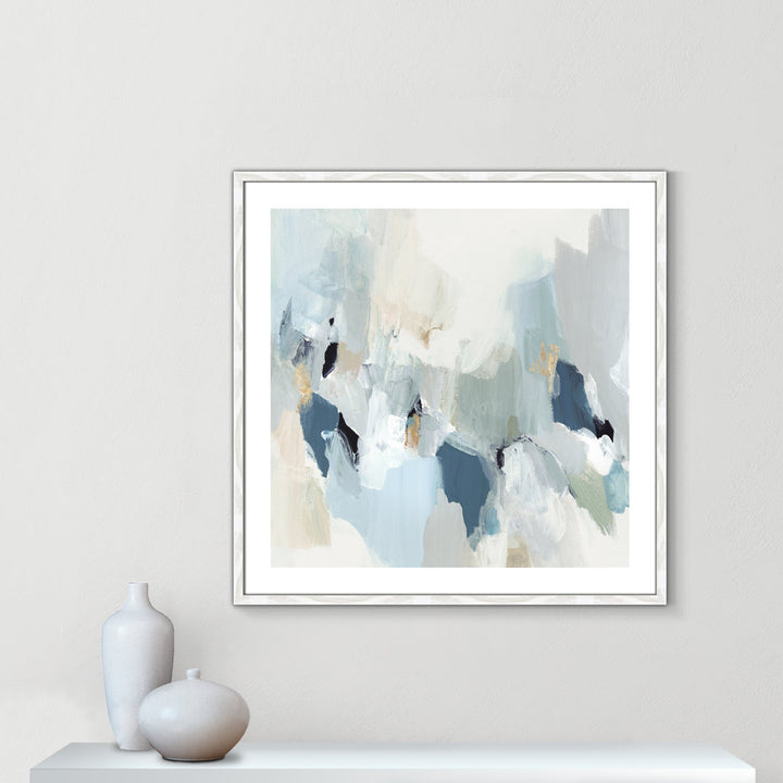 Little Talks II by Isabelle Z - Picture Frame Print on Canvas Casa Fine Arts Size: 33.25" H x 33.25" W x 0.75" D Format: White Wood Framed Paper