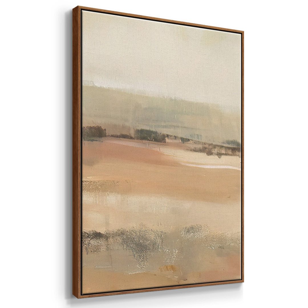 Earth Tone Landscape I - Multi Piece Framed Canvas Wrought Studio™ Size: 40" H x 78" W Format: Walnut Framed