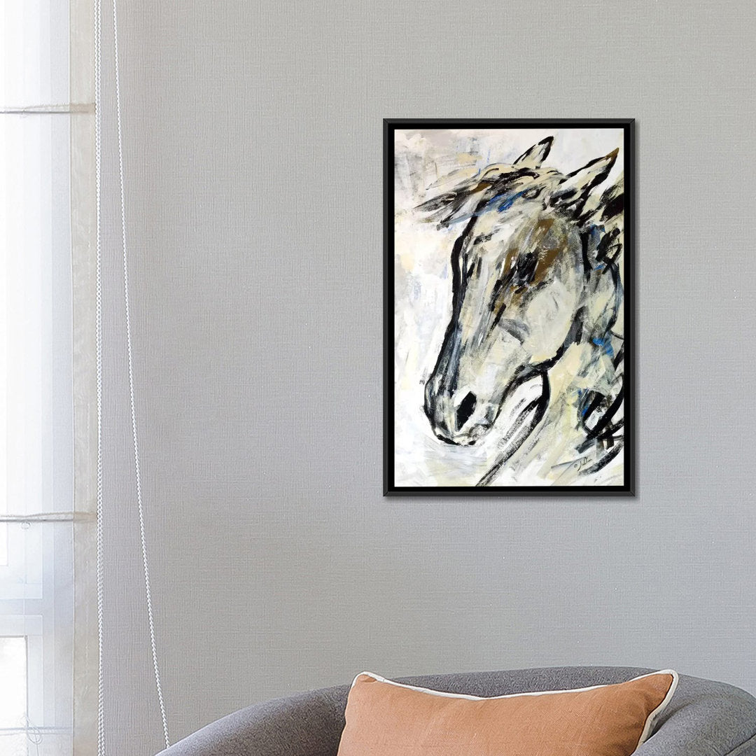 Picasso's Horse II' Painting Print on Wrapped Canvas East Urban Home Mat Color: No Mat Size: 40" H x 26" W x 1.5" D Format: Wrapped Canvas