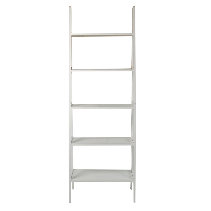 Natrona 72.5" H x 25.25" W Solid Wood Ladder Bookcase Zipcode Design™ Color: White