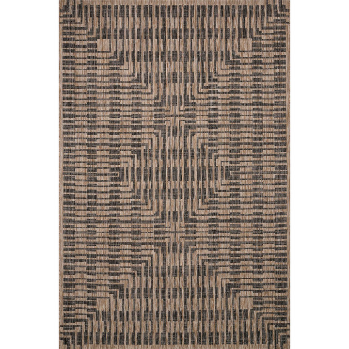 Tiza Geometric Brown/Black Indoor / Outdoor Area Rug Joss & Main Rug Size: Rectangle 7'10" x 10'9"