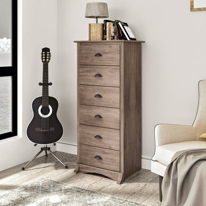 Sonoma Tall 6 Drawer 23.25" W  Lingerie Chest Lark Manor™ Color: Drifted Gray