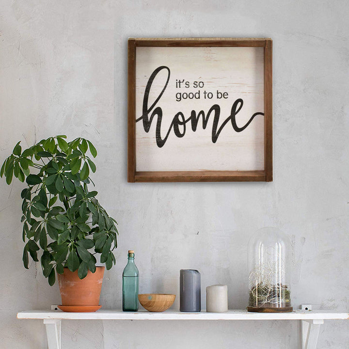 It's so Good to be Home Wood Sign Wall Décor Gracie Oaks