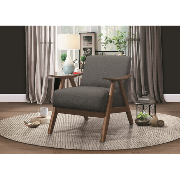 Hofstetter 72.39Cm Wide Polyester Armchair George Oliver Fabric: Gray Linen