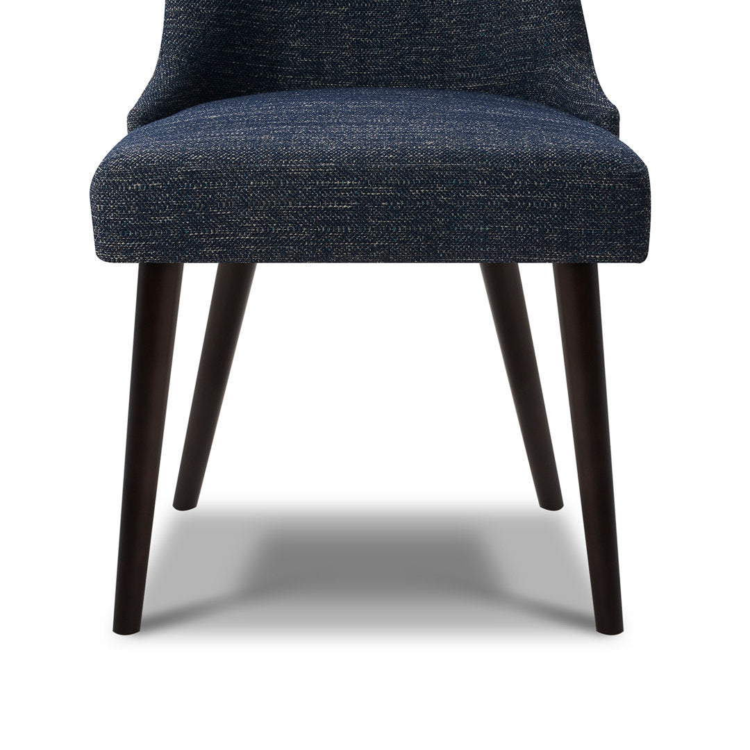 Brently Upholstered Dining Chair (Set of 2) Wade Logan® Upholstery Color: Dark Blue
