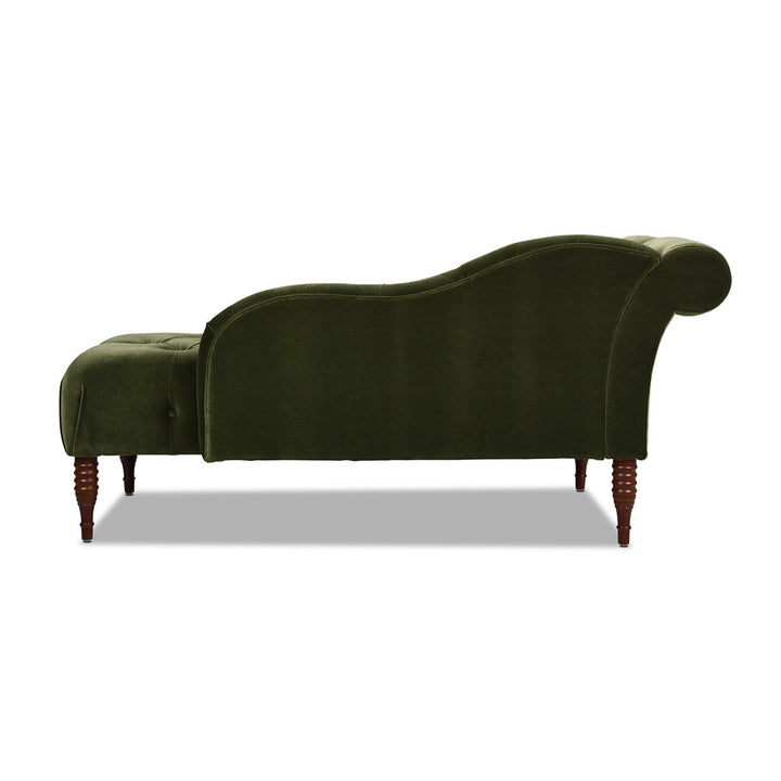 Kannon Tufted Right-Arm Chaise Lounge Willa Arlo™ Interiors Fabric: Olive Green Velvet