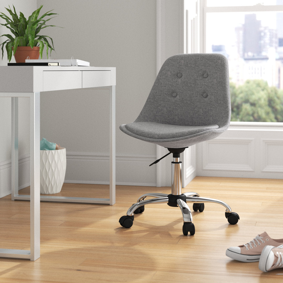 Tania Fabric Task Chair Mercury Row® Teen Upholstery Color: Gray