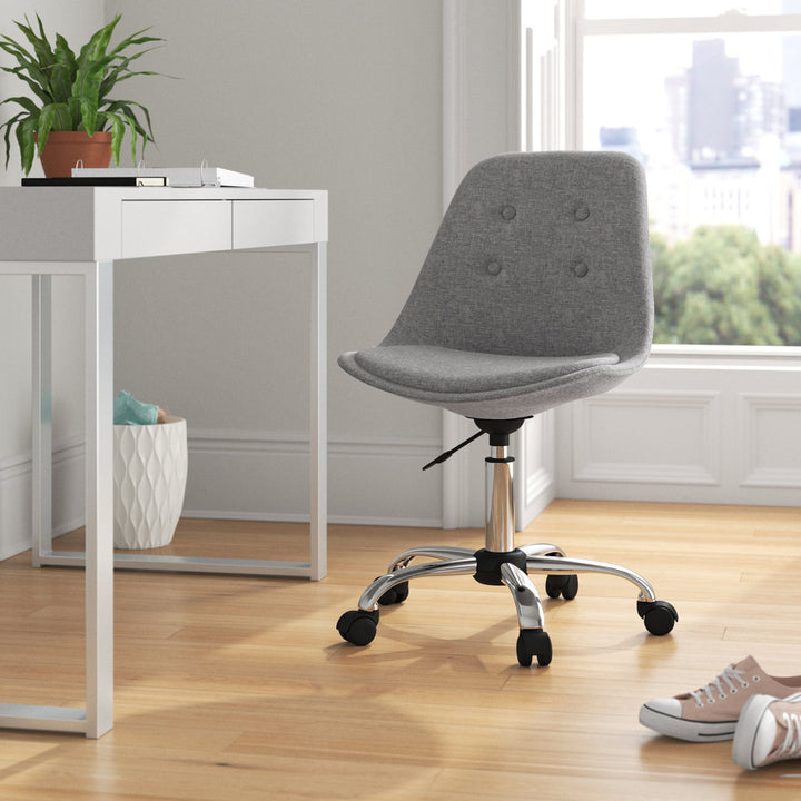 Tania Fabric Task Chair Mercury Row® Teen Upholstery Color: Gray