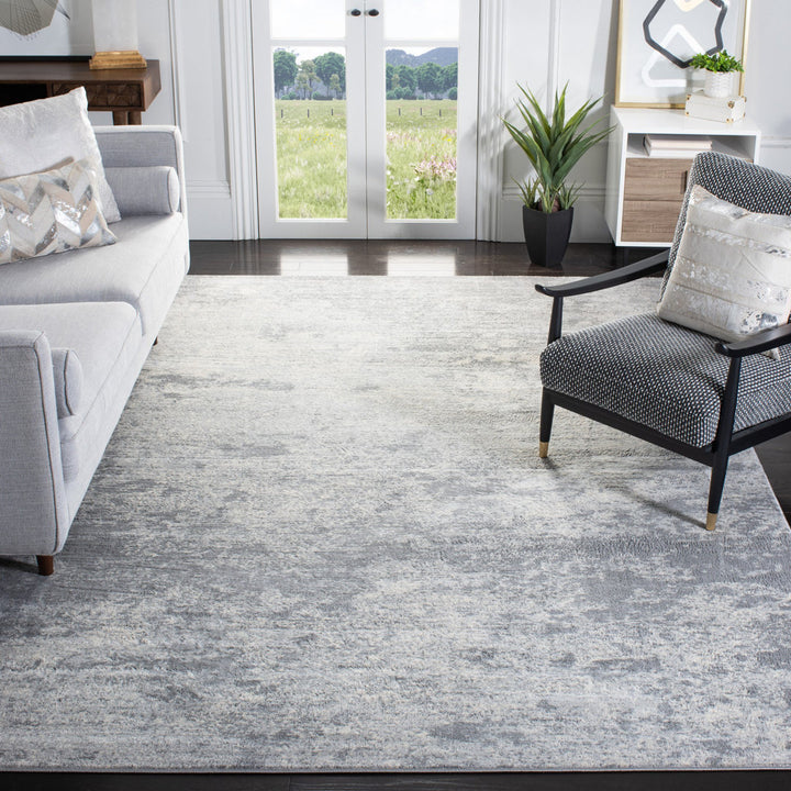 Addison Gray/Ivory Area Rug Steelside™ Rug Size: Rectangle 8' x 10'