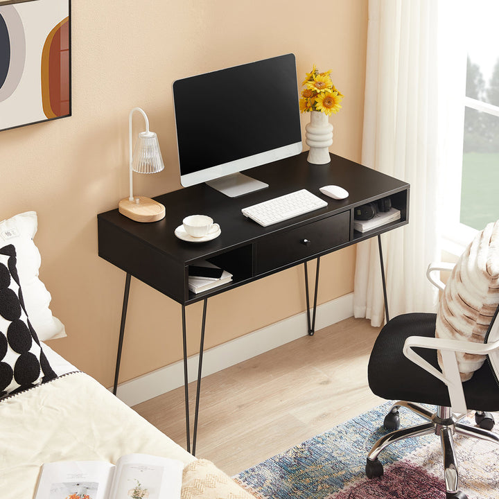 Kempst Home Office Computer Writing Desk Trent Austin Design® Color: Black