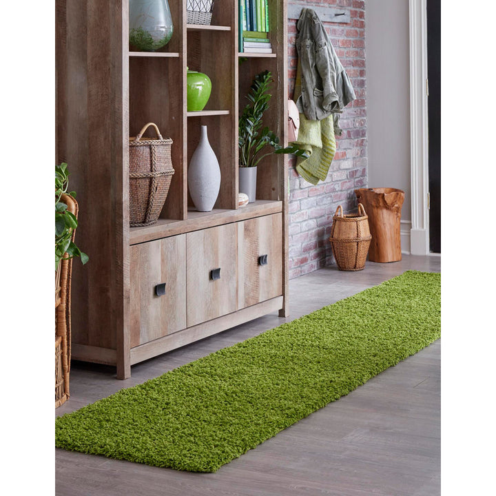 Torunn Grass Green Area Rug Ebern Designs Rug Size: Runner 2'7" x 10'