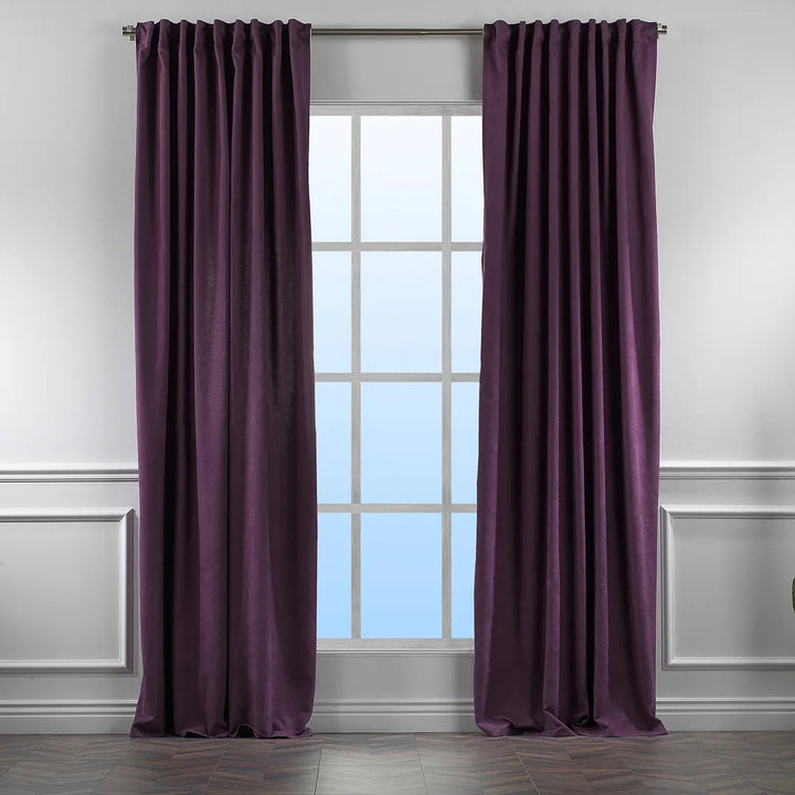 Extra wide x Extra Long Custom Made Decorative Single Panel Lilijan Home & Curtain Curtain Color: Purple Size per Panel: 100" W x 288" L