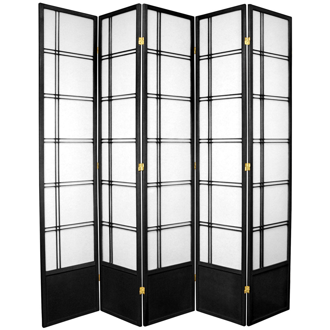 Keitez Folding Room Divider Winston Porter Color: Black Number of Panels: 5 Panels