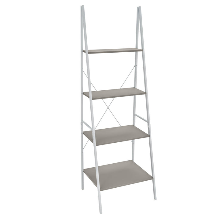 ClosetMaid Industrial 4-Tier Ladder Bookcase ClosetMaid Color: Taupe/White