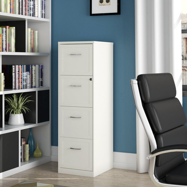 Cavitt 4-Drawer Vertical Filing Cabinet Ebern Designs Color: Pearl White