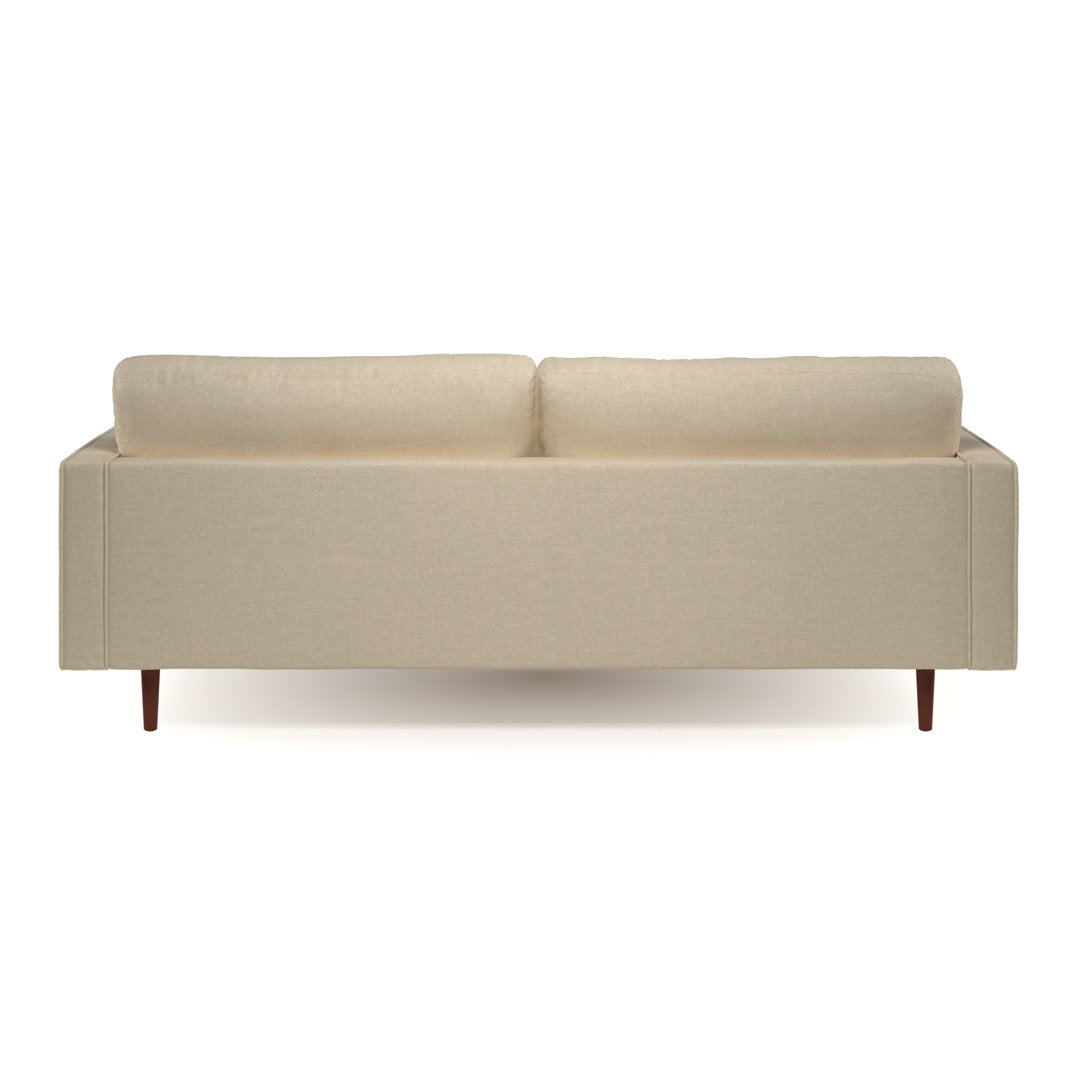 Geo 84" Upholstered Sofa AllModern Fabric: Beige Fabric