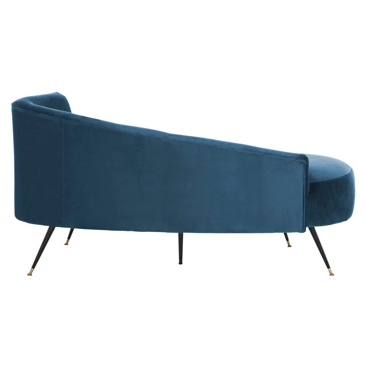 Frankie Right-Arm Chaise Lounge Mercer41 Fabric: Navy