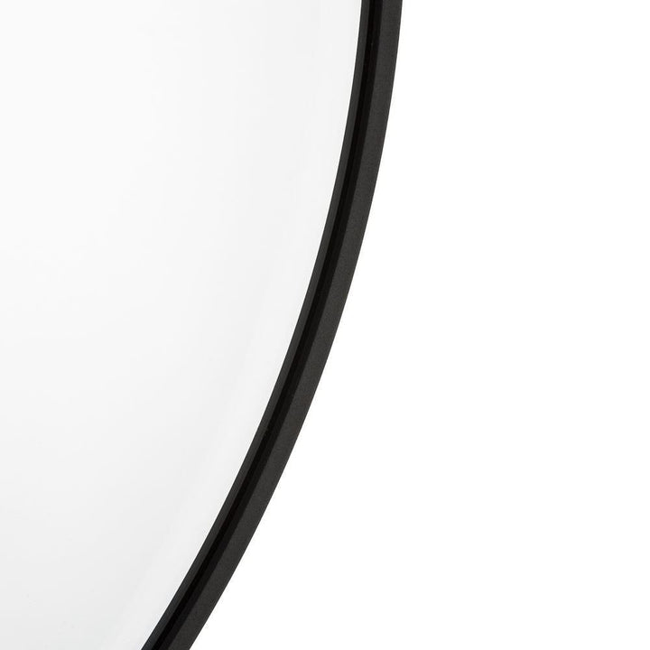 Melbourne Wall Circle Mirror With Metal Frame Design Garage Finish: Powder Coated Black