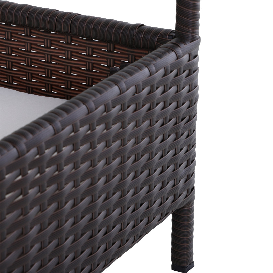 Lininger Wicker Dog House Three Posts™ Size: 27.5" H x 37.5" W x 27.25" D Finish: Brown