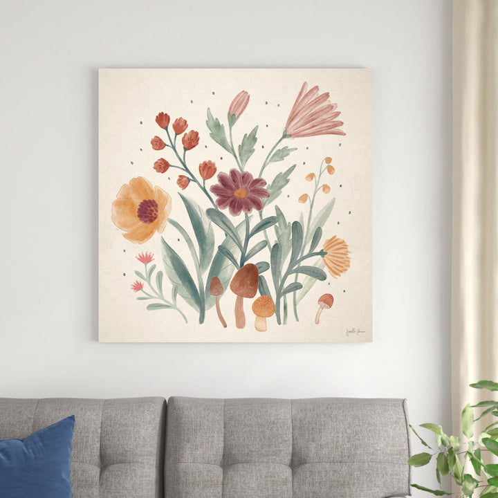 Cottage Botanical II Red Barrel Studio® Size: 36" H x 36" W x 1.25" D
