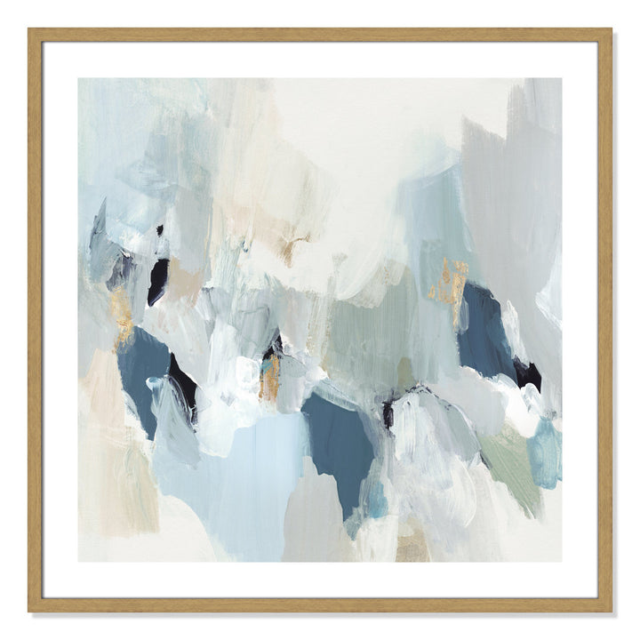 Little Talks II by Isabelle Z - Picture Frame Print on Canvas Casa Fine Arts Size: 33.25" H x 33.25" W x 0.75" D Format: Beige Wood Framed Paper