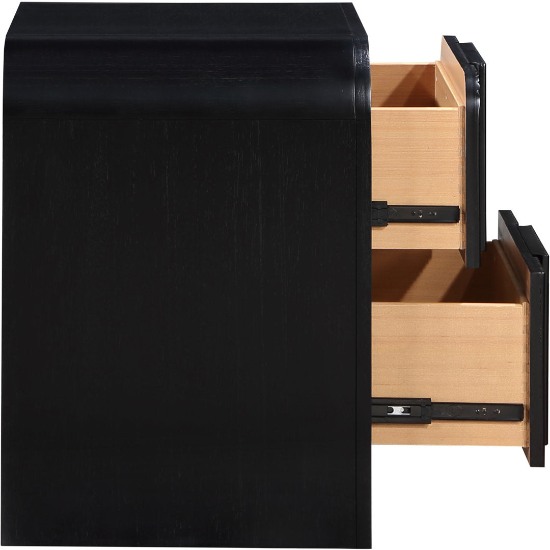 Ishana Solid Wood Nightstand Wrought Studio™ Color: Black