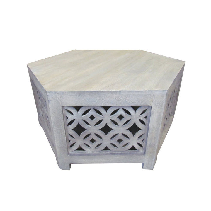 Sandlin Solid Wood Coffee Table Bungalow Rose Size: 18" H x 34" L x 34" W