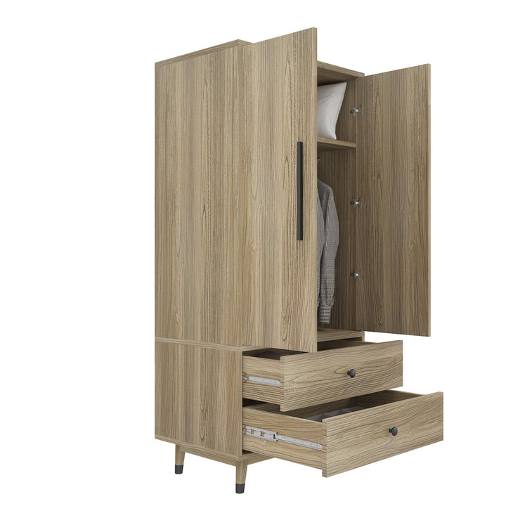 Ranck Manufactured Wood Armoire Wade Logan® Color: Oak