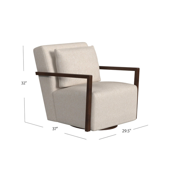 Creighton 29.5'' Wide Swivel Armchair HF Custom