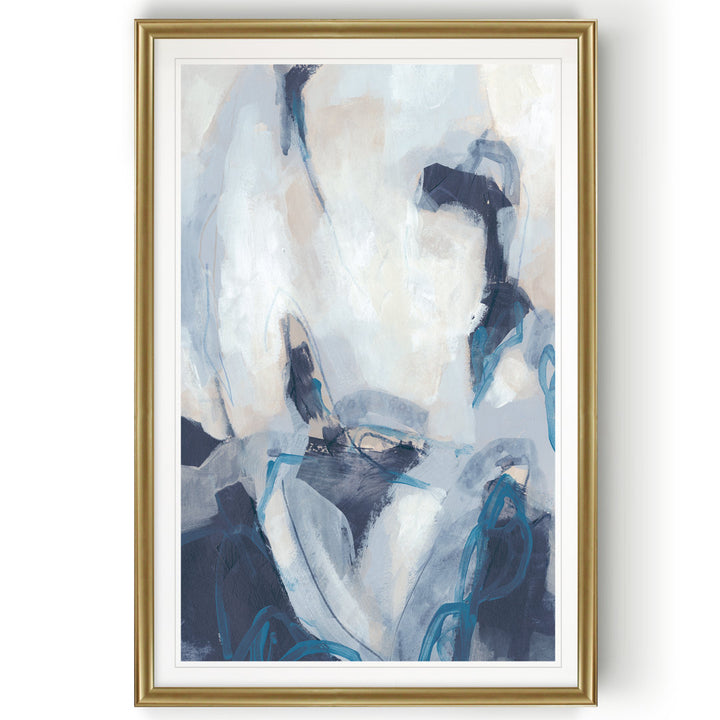 Blue Process II' Print on Canvas Etta Avenue™ Size: 30.5" H x 42.5" W x 1.5" D Format: Gold Framed