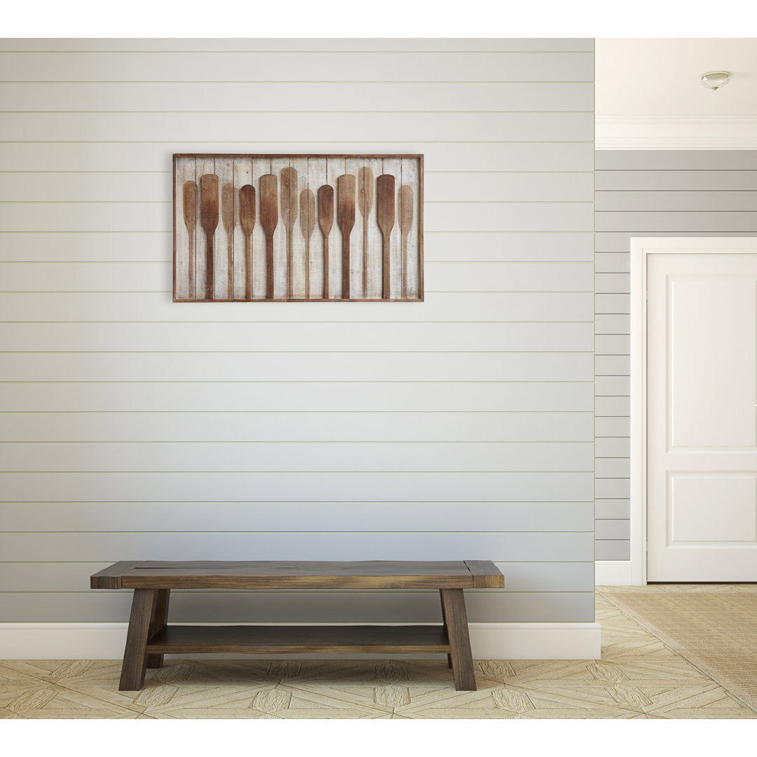 Wood Framed Wall Décor with Raised Paddles Loon Peak®