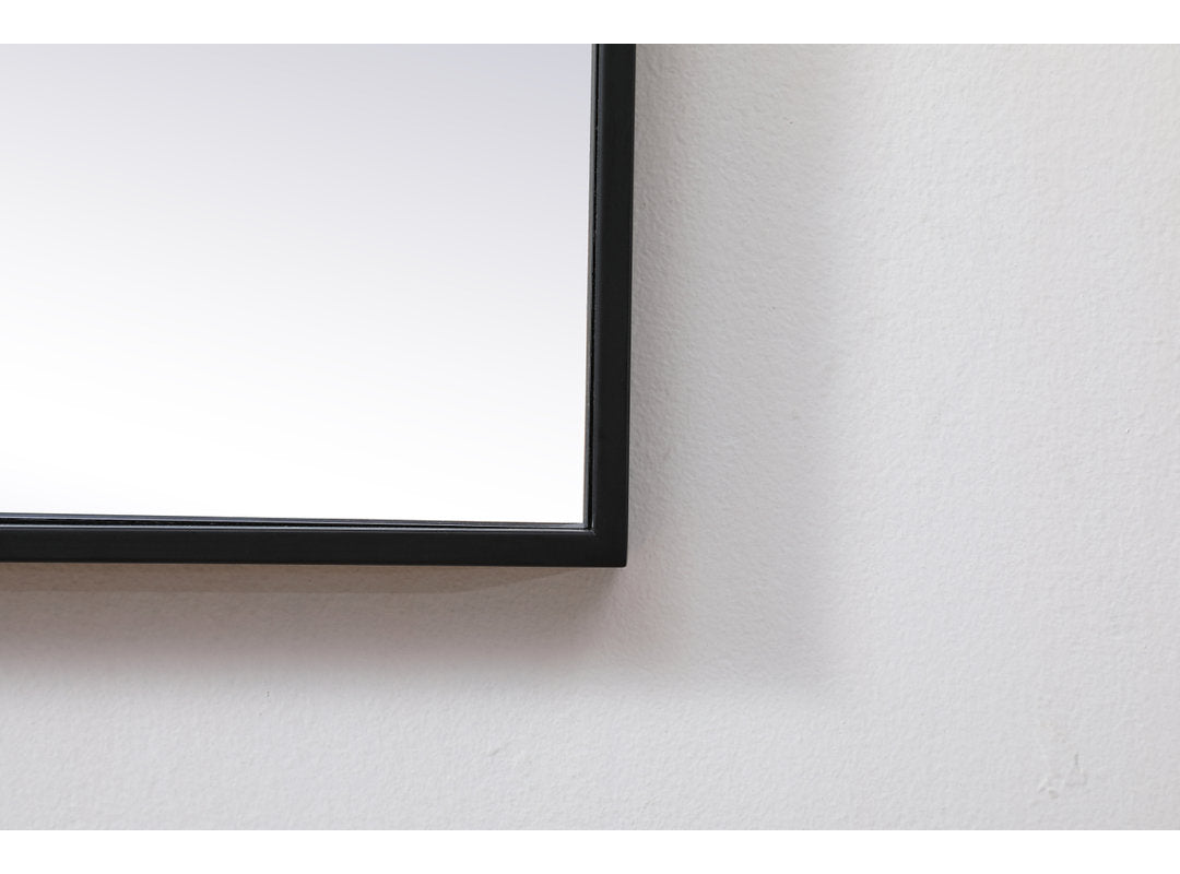 Valparaiso Accent Mirror Wade Logan® Size: 42"  x 42"  Finish: Black