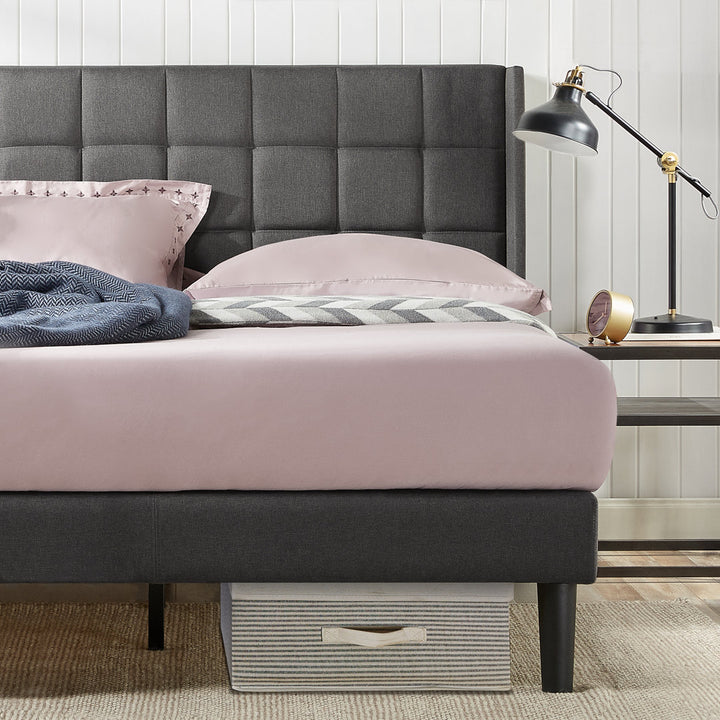 Martinez Upholstered Platform Bed Red Barrel Studio® Size: King