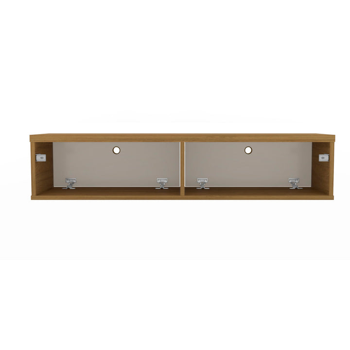 Darryl Floating TV Stand for TVs up to 48" Zipcode Design™ Color: Cinnamon/Off White
