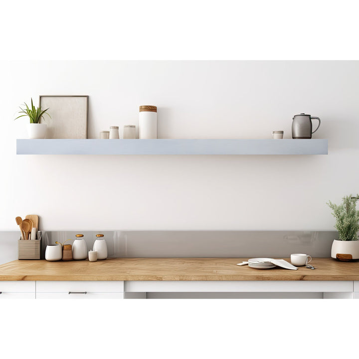 Rayne Floating Shelves Latitude Run® Size: 3" H x 51" W x 4" D Finish: Gray