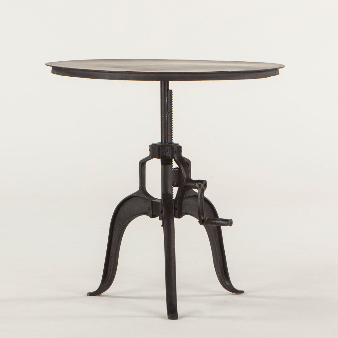 Hackett Adjustable Metal End Table Williston Forge
