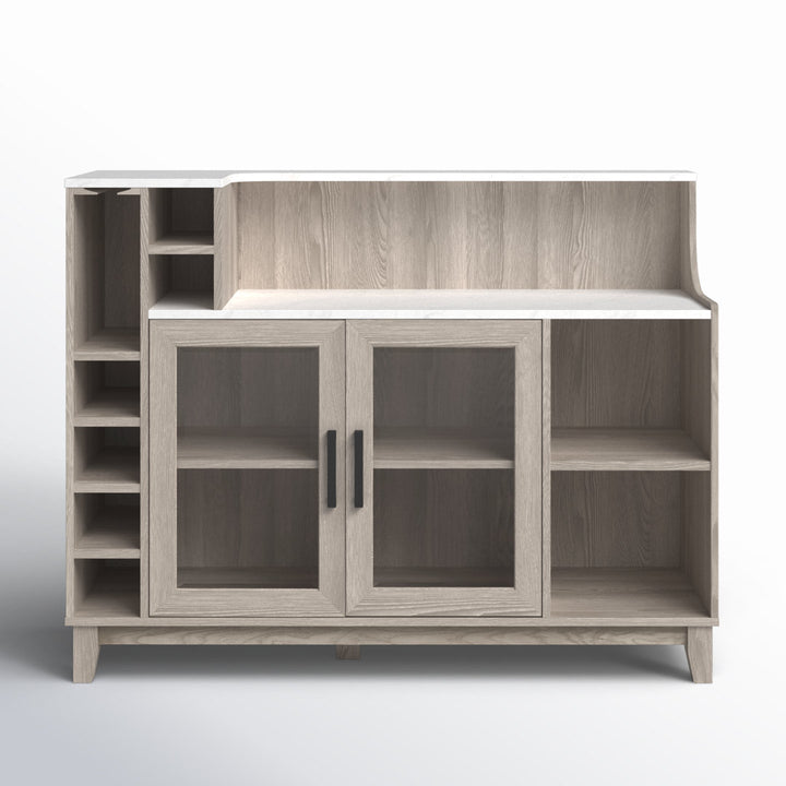Briones Console Bar Cabinet Mercury Row® Color: White Oak
