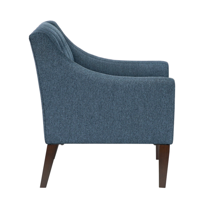Clopton 26" Wide Mid-Century Modern Tufted Accent Armchair Hashtag Home Fabric: Navy Blue Polyester Blend