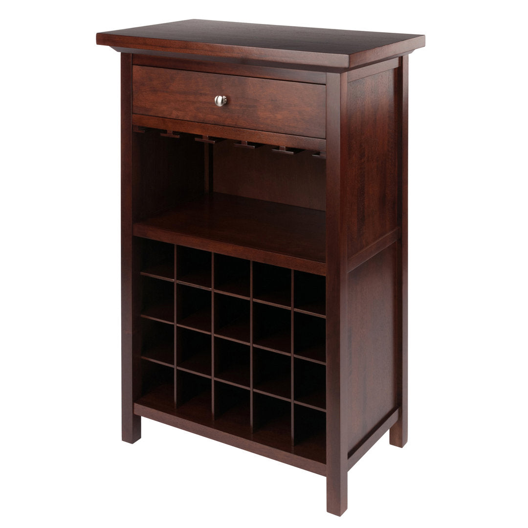 Baronvil Bar with Wine Storage Red Barrel Studio®