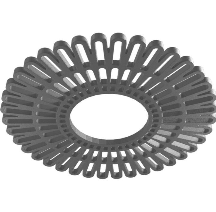 Cornelius Ceiling Medallion Ekena Millwork Color: Nickel Size: 32" H x 32" W x 1" D