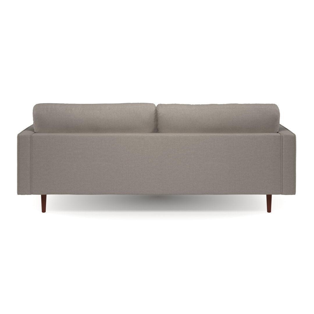 Geo 84" Upholstered Sofa AllModern Fabric: Grey Fabric