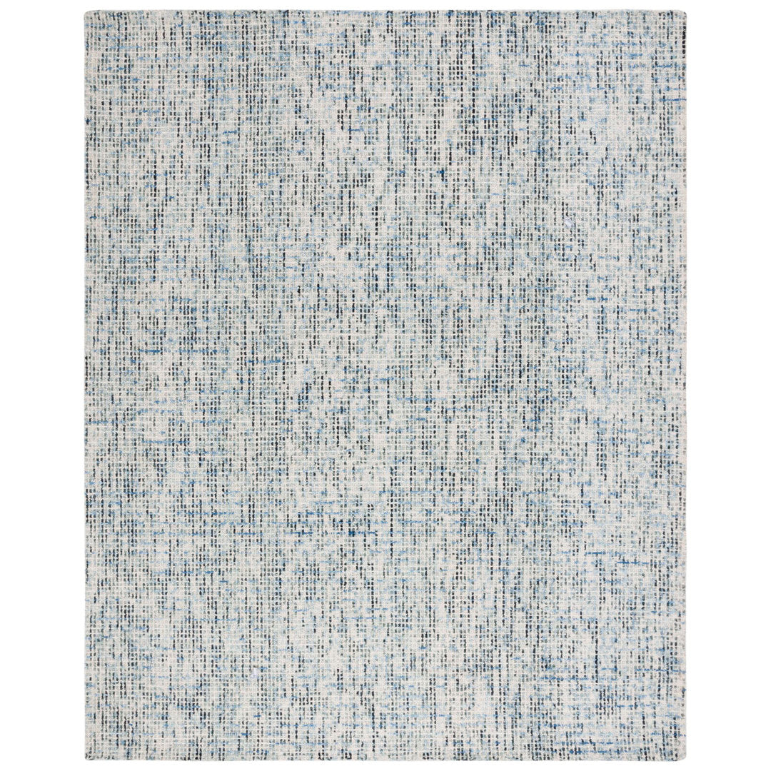 Abstract Hand Tufted Wool Rug Ebern Designs Rug Size: Square 8'