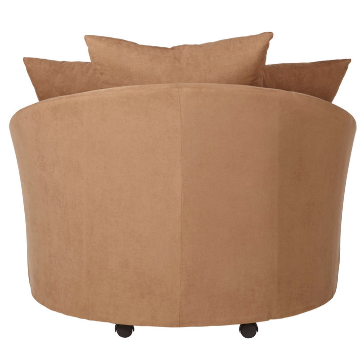Alsup Barrel Chair Andover Mills™ Fabric: Santa Monica Black