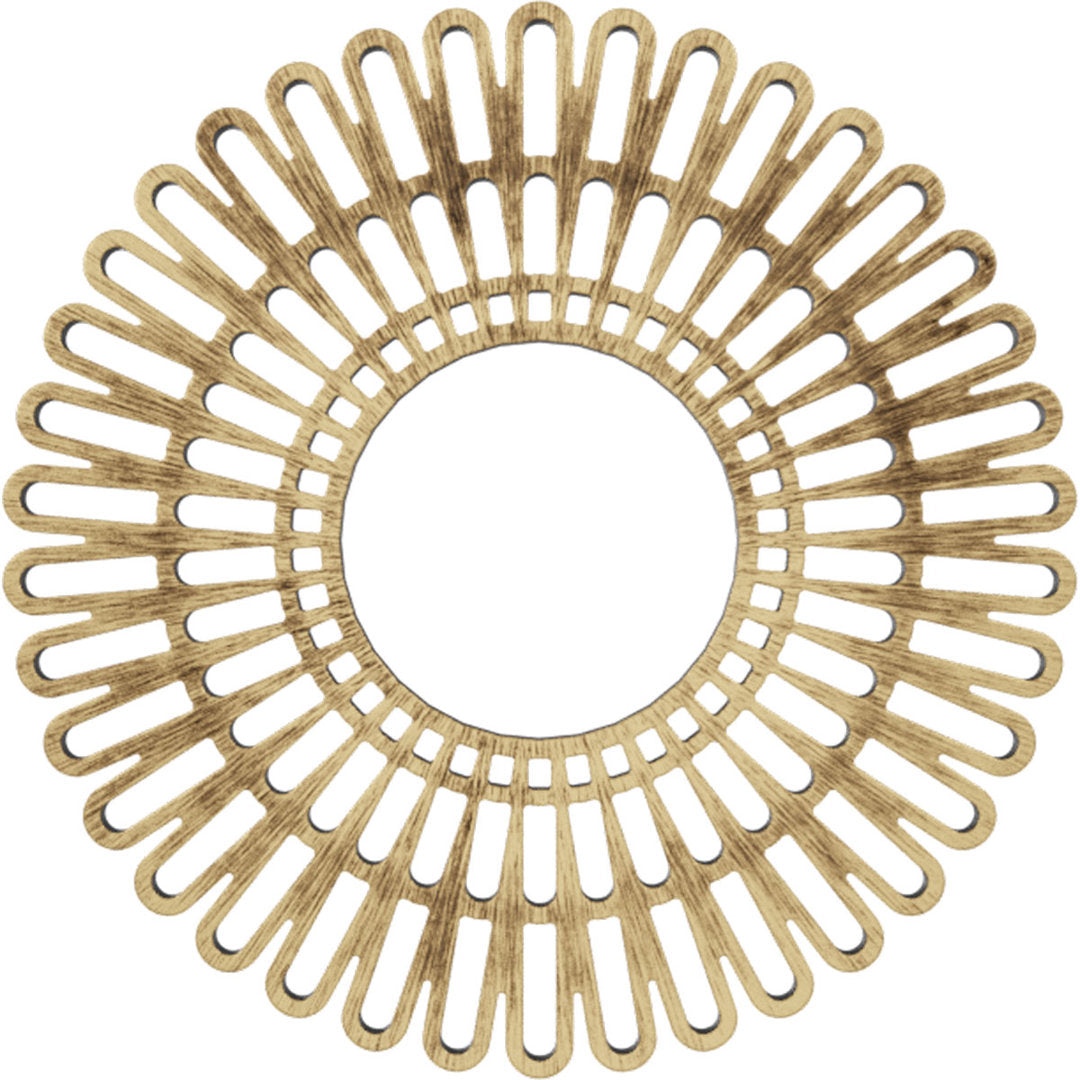 Cornelius Ceiling Medallion Ekena Millwork Color: Antiqued Brass Size: 22" H x 22" W x 0.75" D