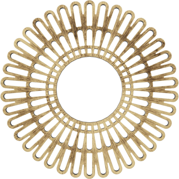 Cornelius Ceiling Medallion Ekena Millwork Color: Antiqued Brass Size: 22" H x 22" W x 0.75" D