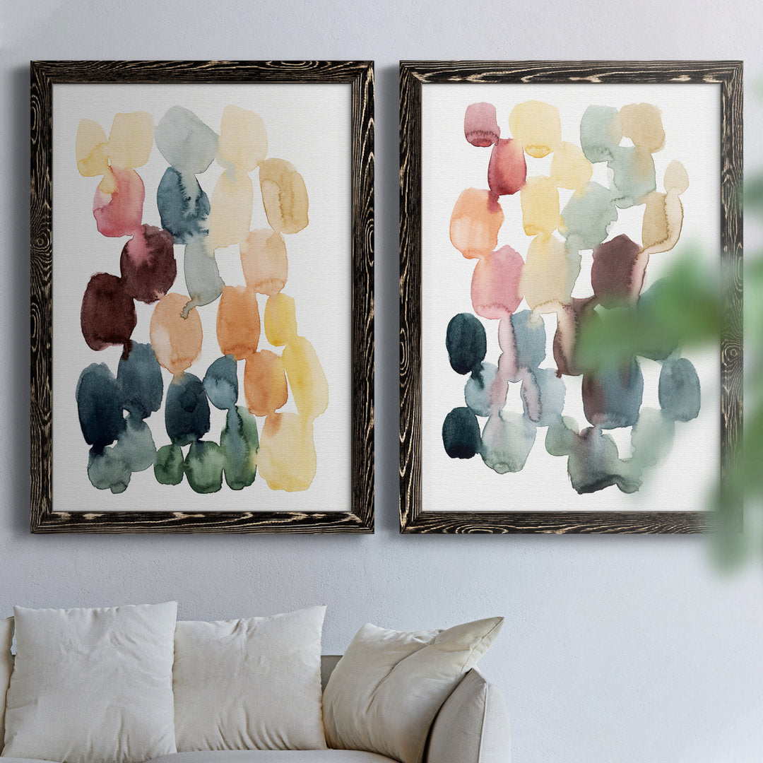 Desert Stones I - 2 Piece Picture Frame Painting Set on Canvas Wade Logan® Size: 43.5" H x 31.5" W x 1" D" Format: Black Framed Canvas
