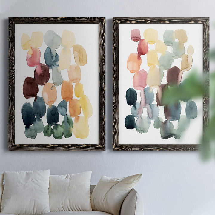 Desert Stones I - 2 Piece Picture Frame Painting Set on Canvas Wade Logan® Size: 43.5" H x 31.5" W x 1" D" Format: Black Framed Canvas
