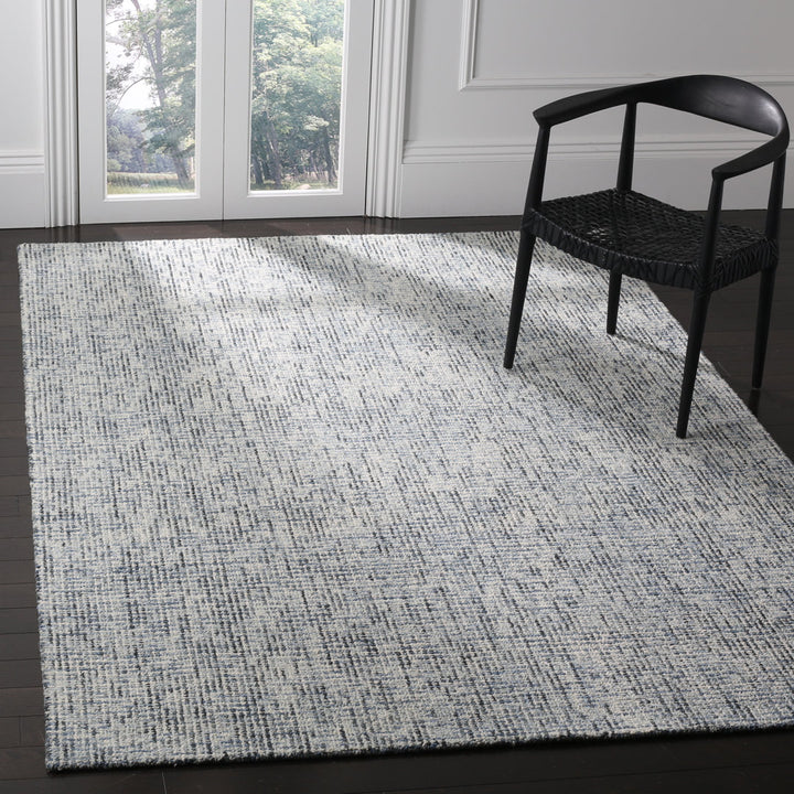 Abstract Hand Tufted Wool Rug Ebern Designs Rug Size: Square 8'