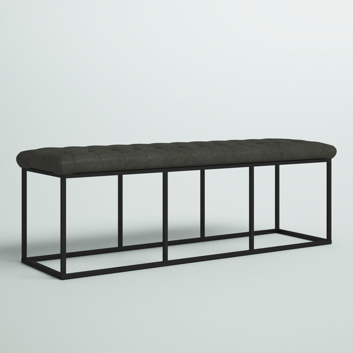 Darren Faux Leather Bench Trent Austin Design®